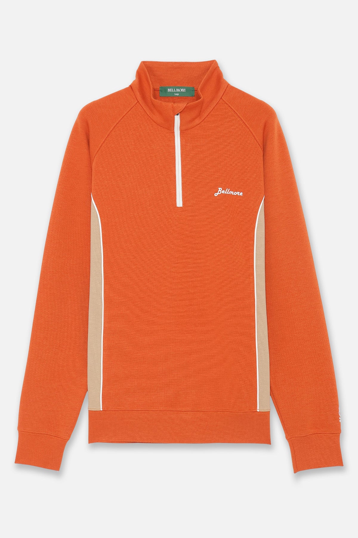 DUALWARM LS ZIP MOCKNECK - ORANGE – BELLMORE