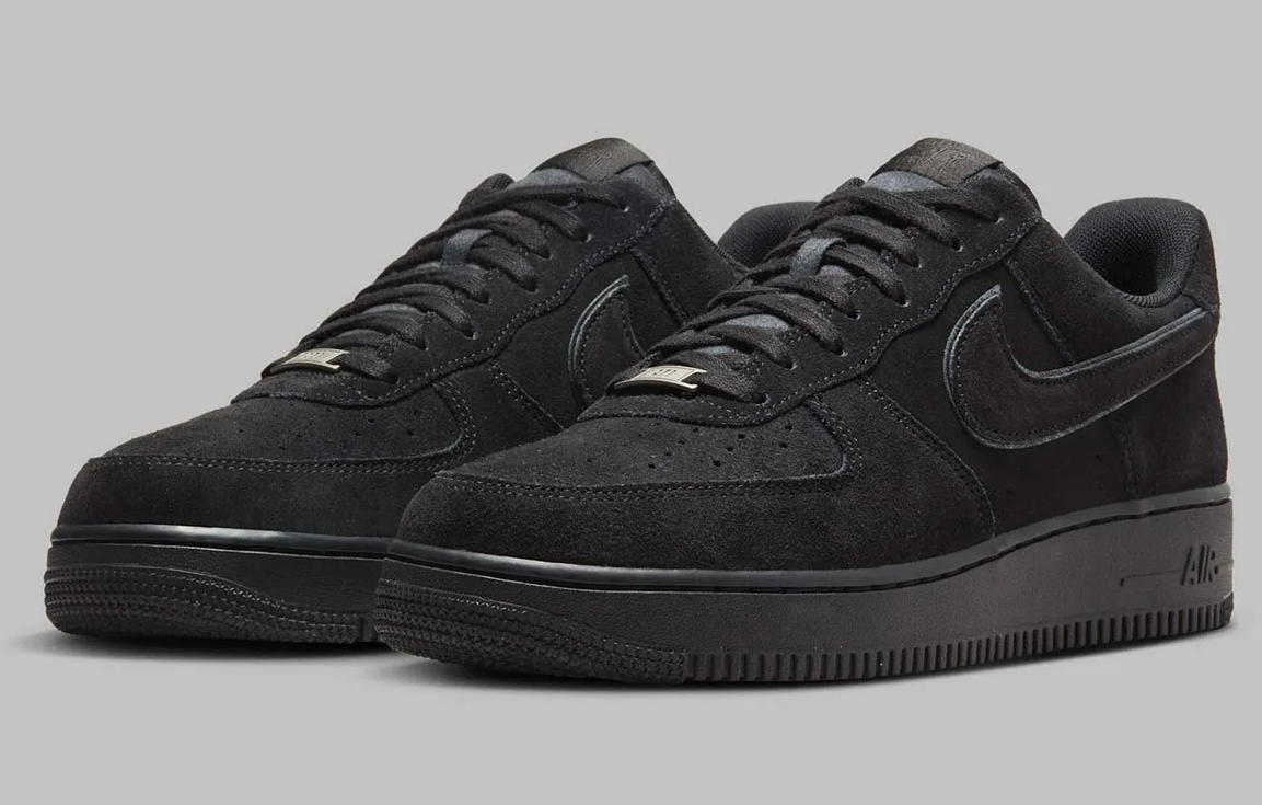 Nike Air Force 1 Low 'Black Cat' is Dressed in Suede – CrepProtect