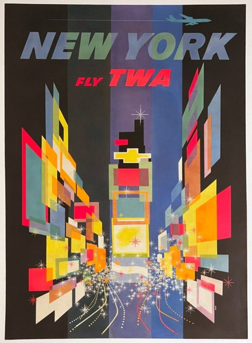Shop TWA - New York Original Vintager Poster | Printed Originals