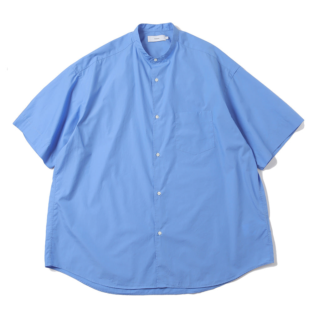 Graphpaper) Broad S/S Oversized Band Collar Shirt (GM251-50014B