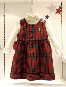 familiar（ファミリア）のチェックジャンパースカート - LIVING和歌山