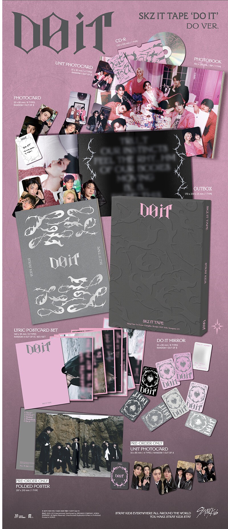楽天市場】☆限定盤☆BDM特典☆ Stray Kids - SKZ IT TAPE 「DO IT