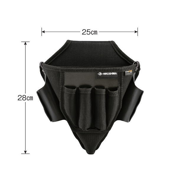 楽天市場】広島 スリムコーデュラ 地ベラ腰袋 ブラック 775-83 : イーヅカ