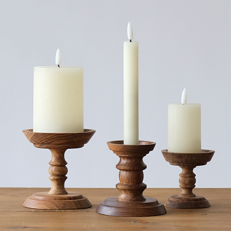 楽天市場】Shesay horn please シーシャムウッドキャンドルスタンド