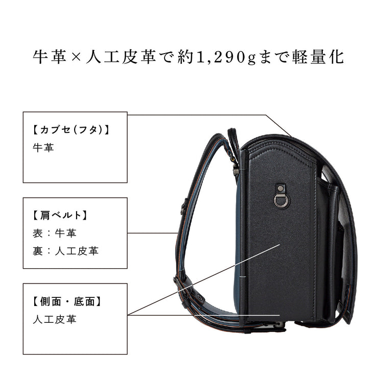 No.5 RECO 牛革ハイブリッド ディープレッド – 土屋鞄のランドセル