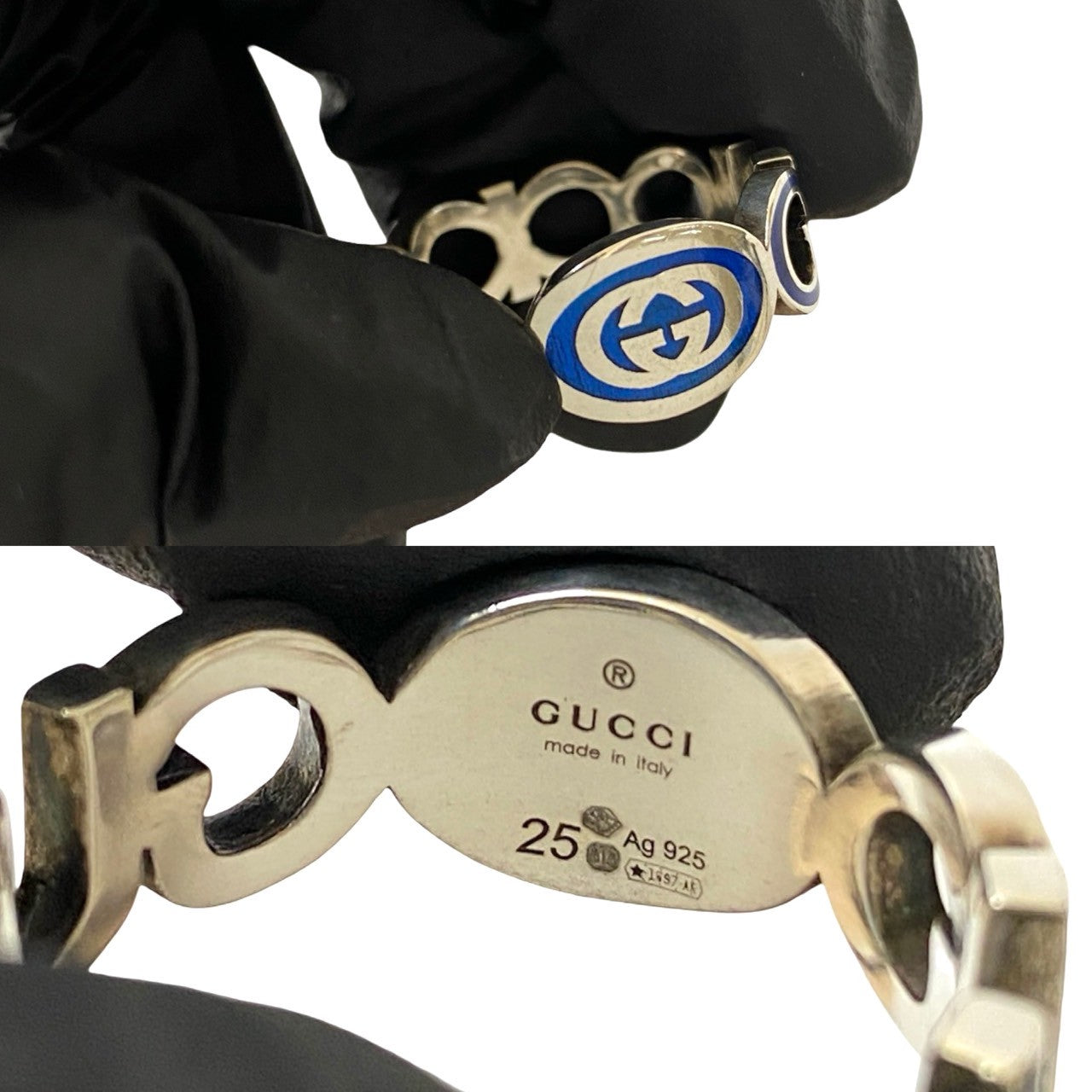 GUCCI インターロッキング G エナメル リング – Trip