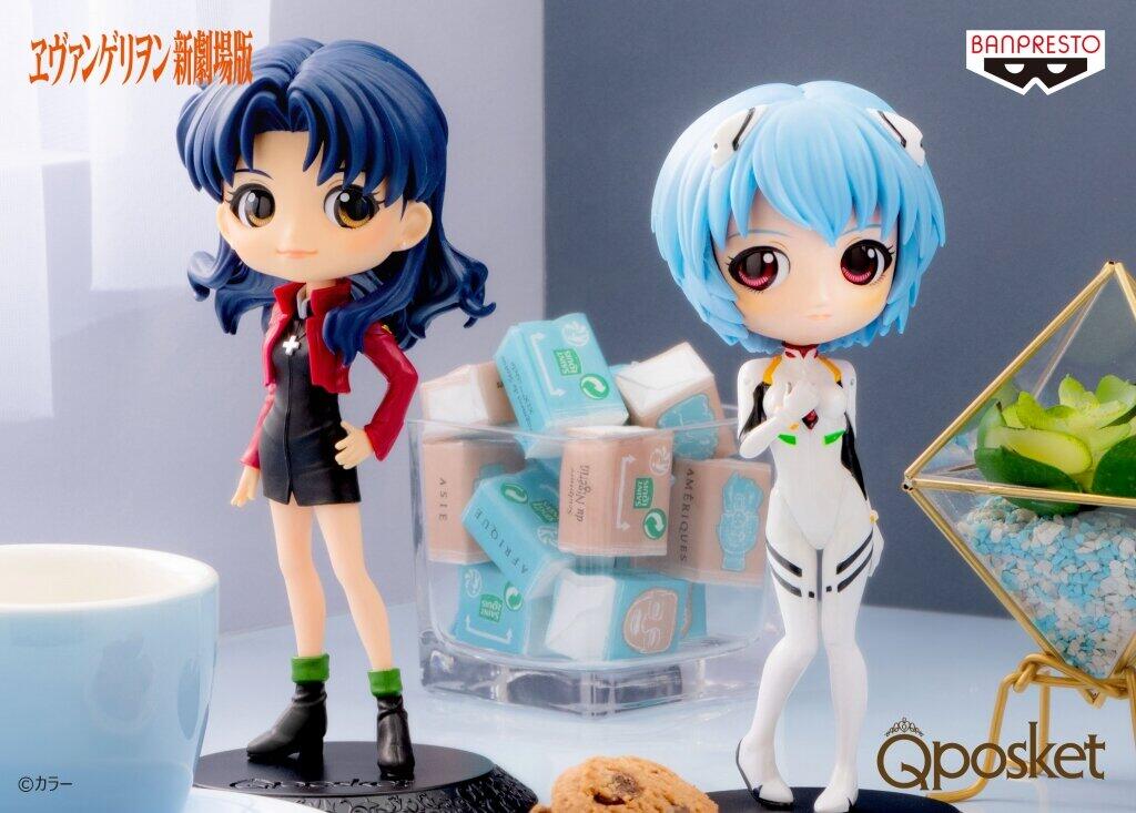 プライズフィギュア「Q posket」に「エヴァ」 綾波レイ＆葛城ミサト