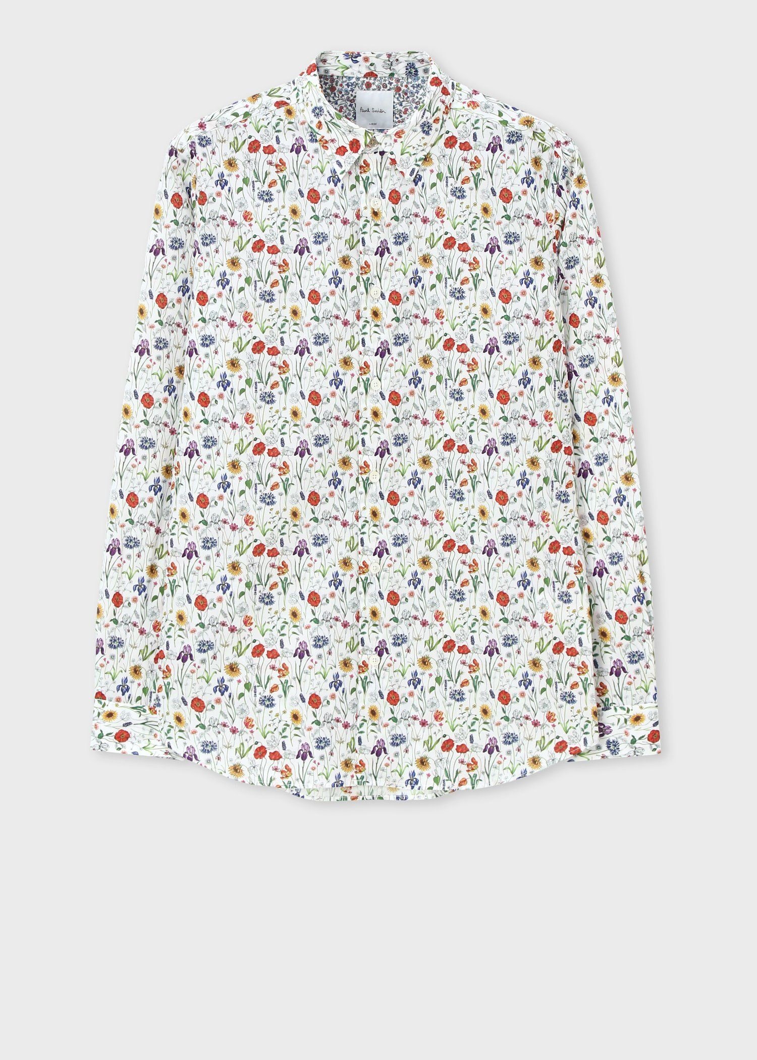 リバティ フローラルプリント シャツ（ホワイト） ｜ポール・スミス