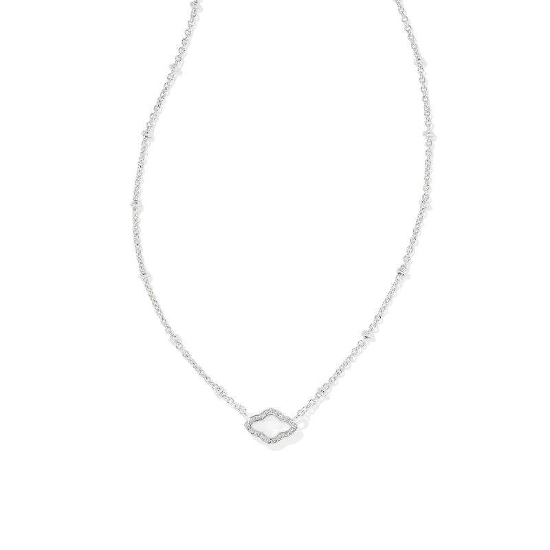 Mini Abbie Satellite Short Pendant Necklace in Silver – Rocksbox