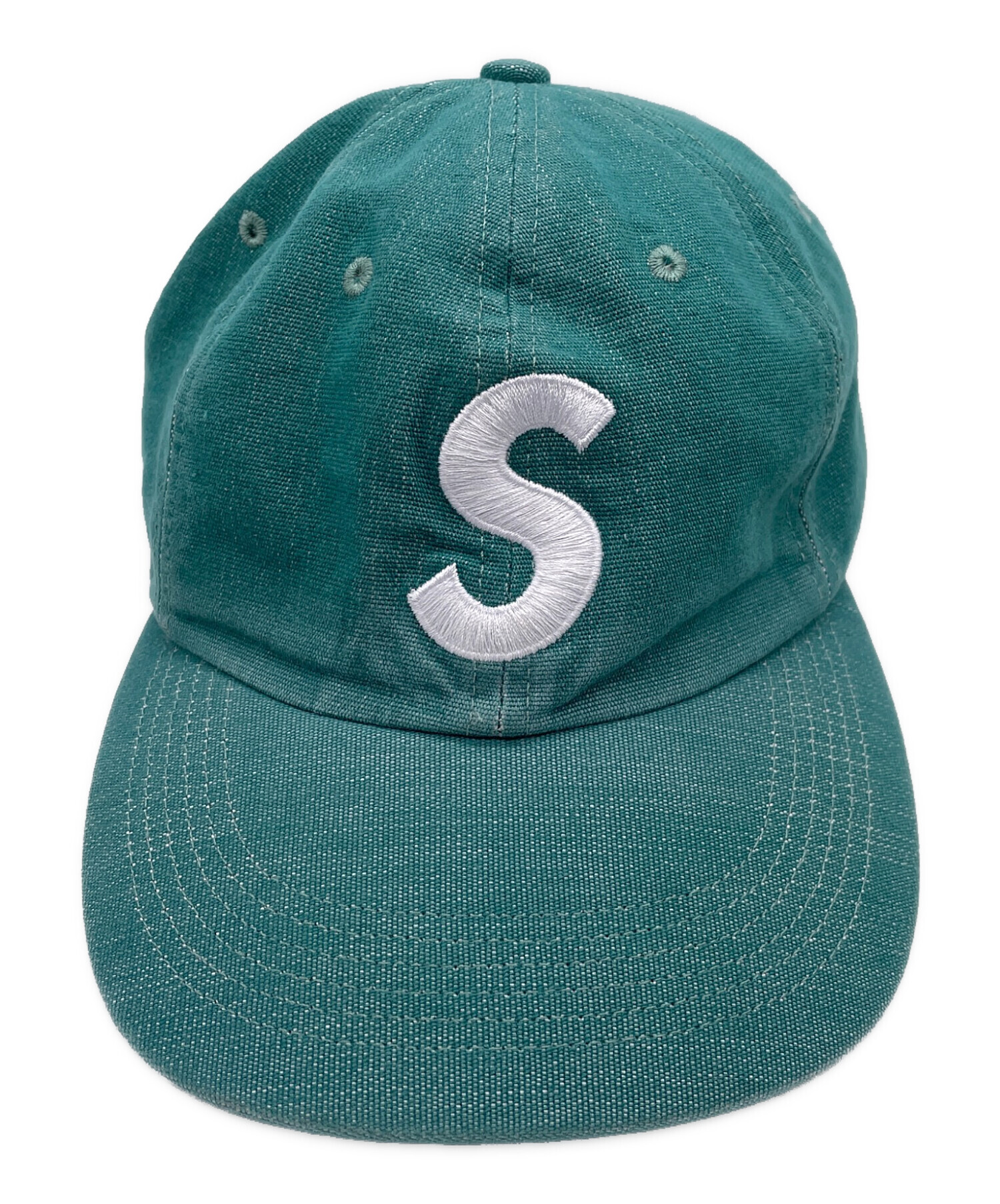 中古・古着通販】SUPREME (シュプリーム) Sロゴキャップ グリーン