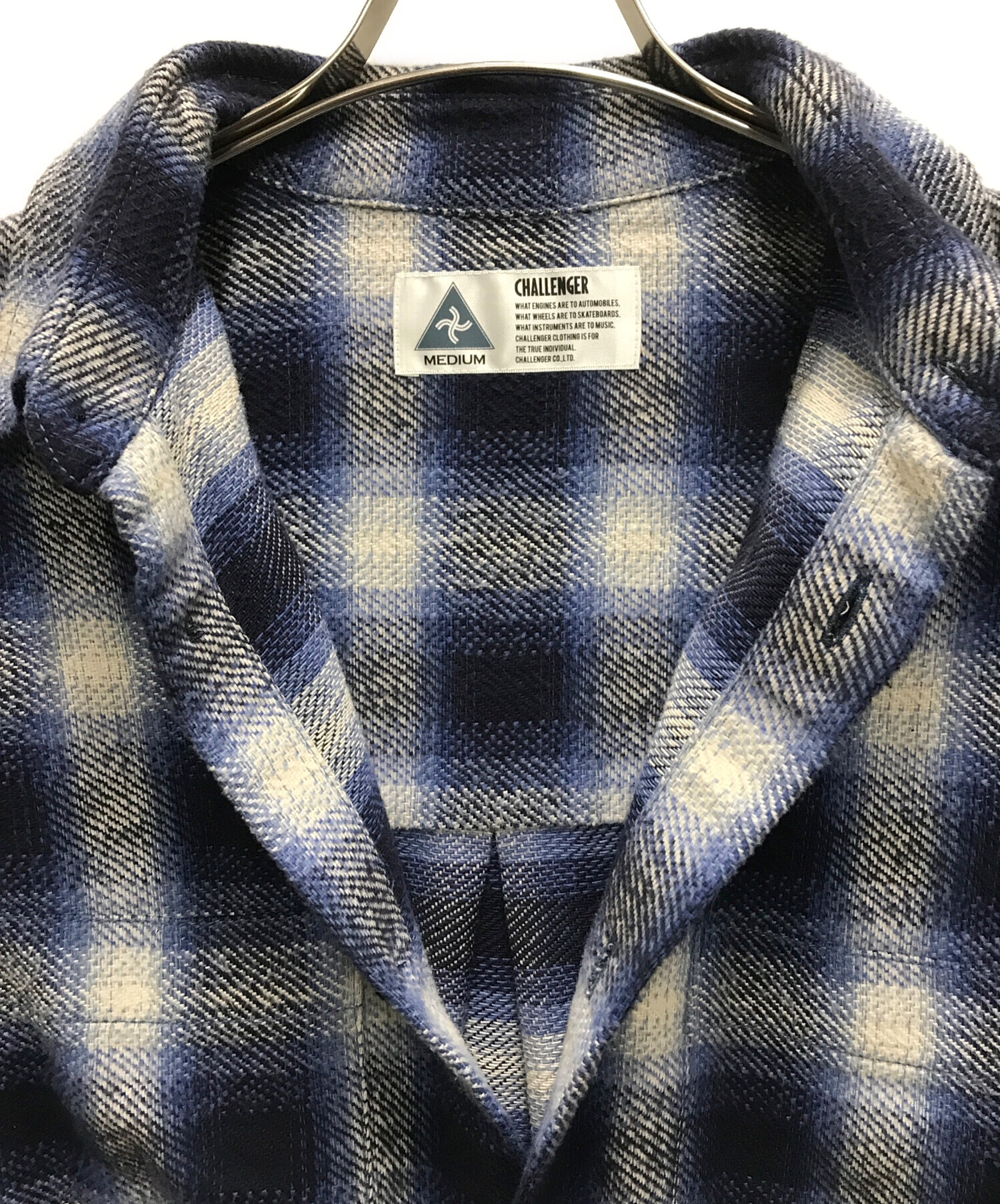 中古・古着通販】CHALLENGER (チャレンジャー) オンブレチェックシャツ