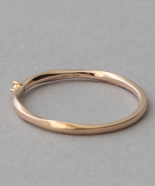 ete（エテ） 指輪 リング 「レイヤード」 K10YG ダイヤモンド リング