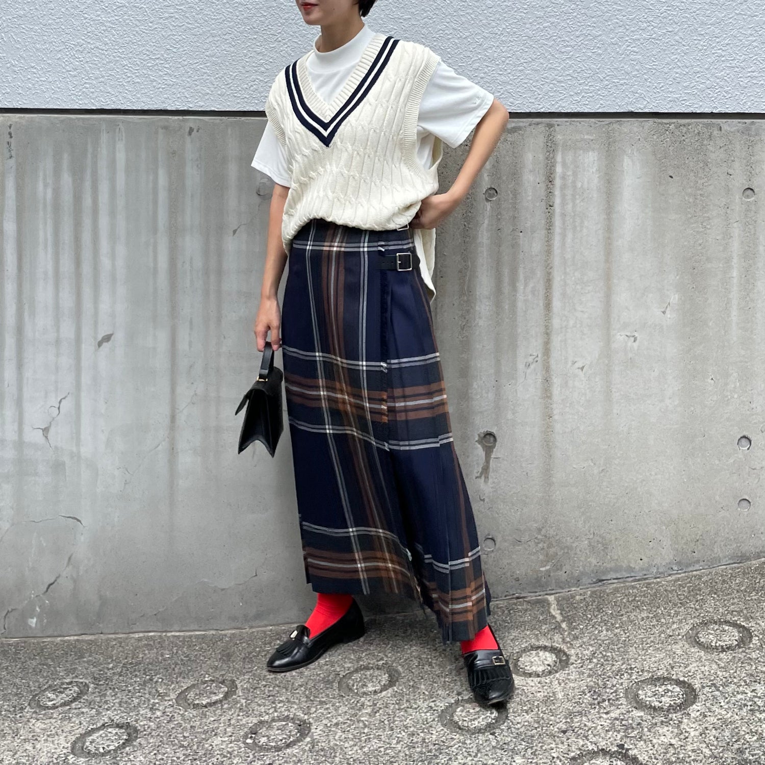 O'neil of Dublin キルトスカート ダブルベルト バロウ【別注】 – A