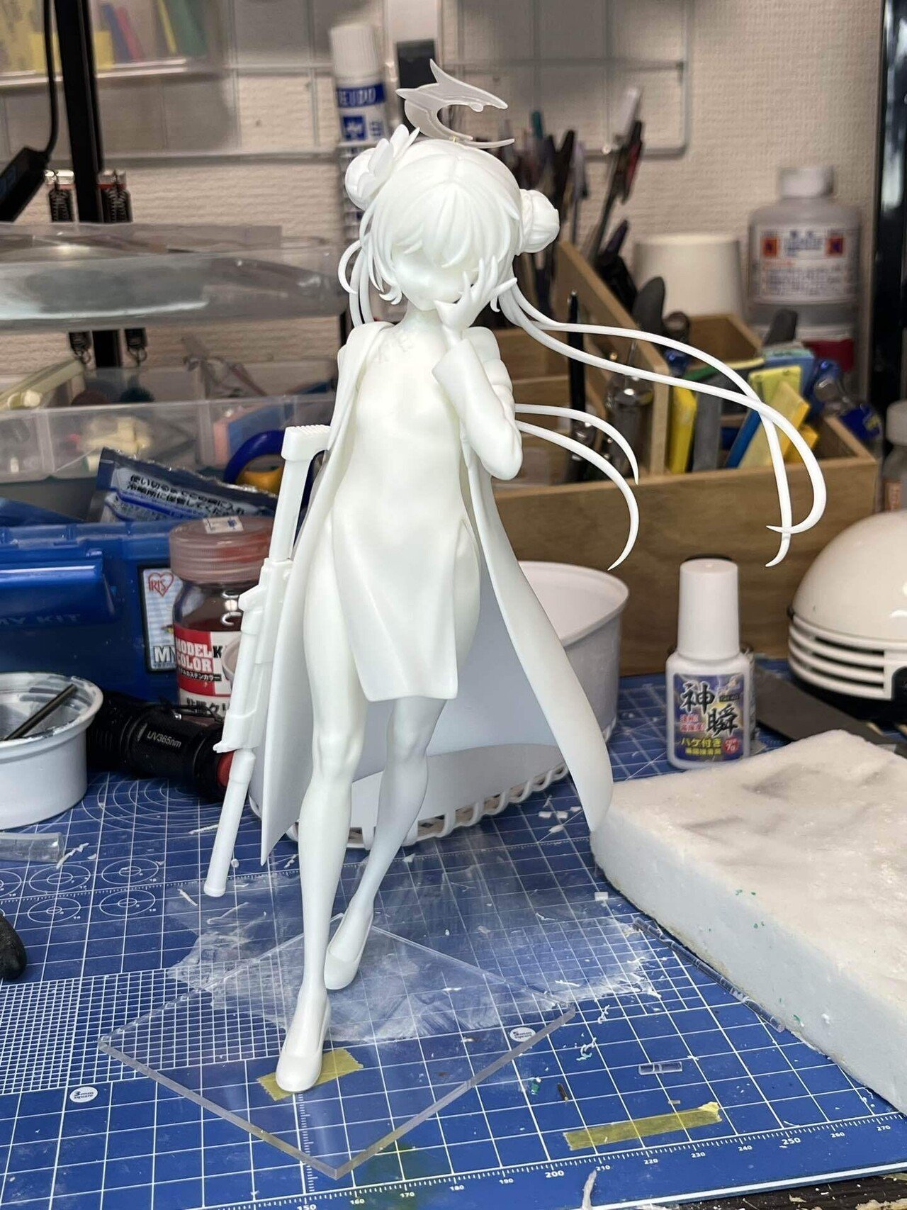 ブルーアーカイブ 竜華キサキ ガレージキット制作記｜お茶漬け