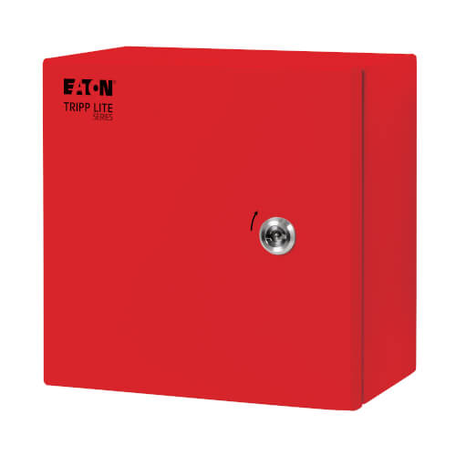 SmartRack Outdoor Enclosure, NEMA 4, Shallow, Red | Eaton