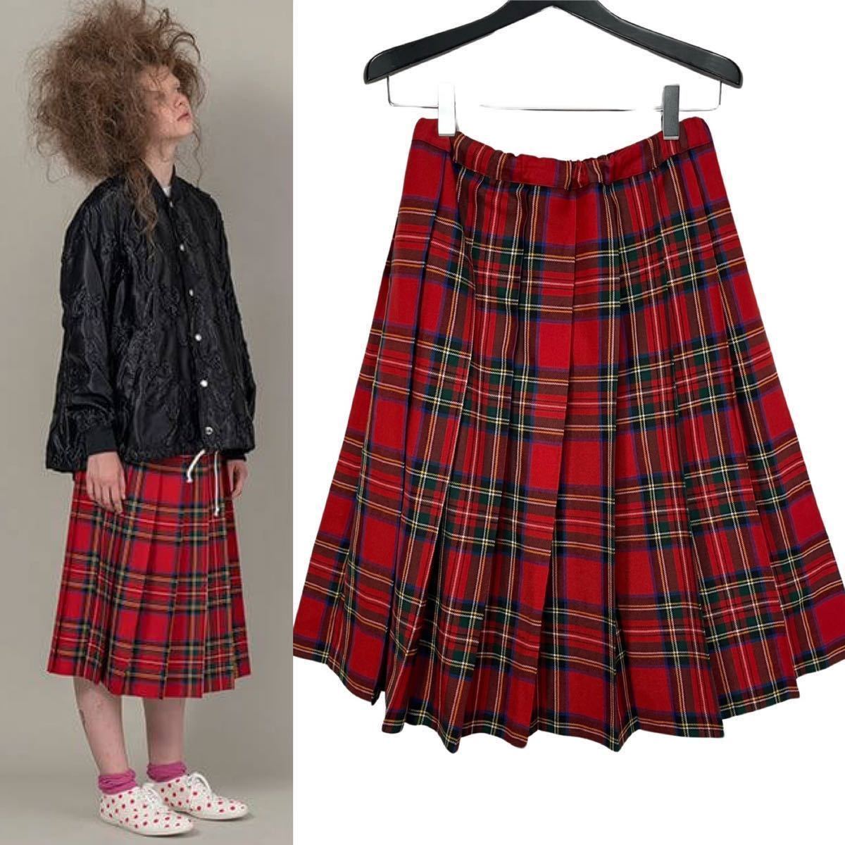 AD2020 コムデギャルソン ガール comme des garcons GIRL ウール赤