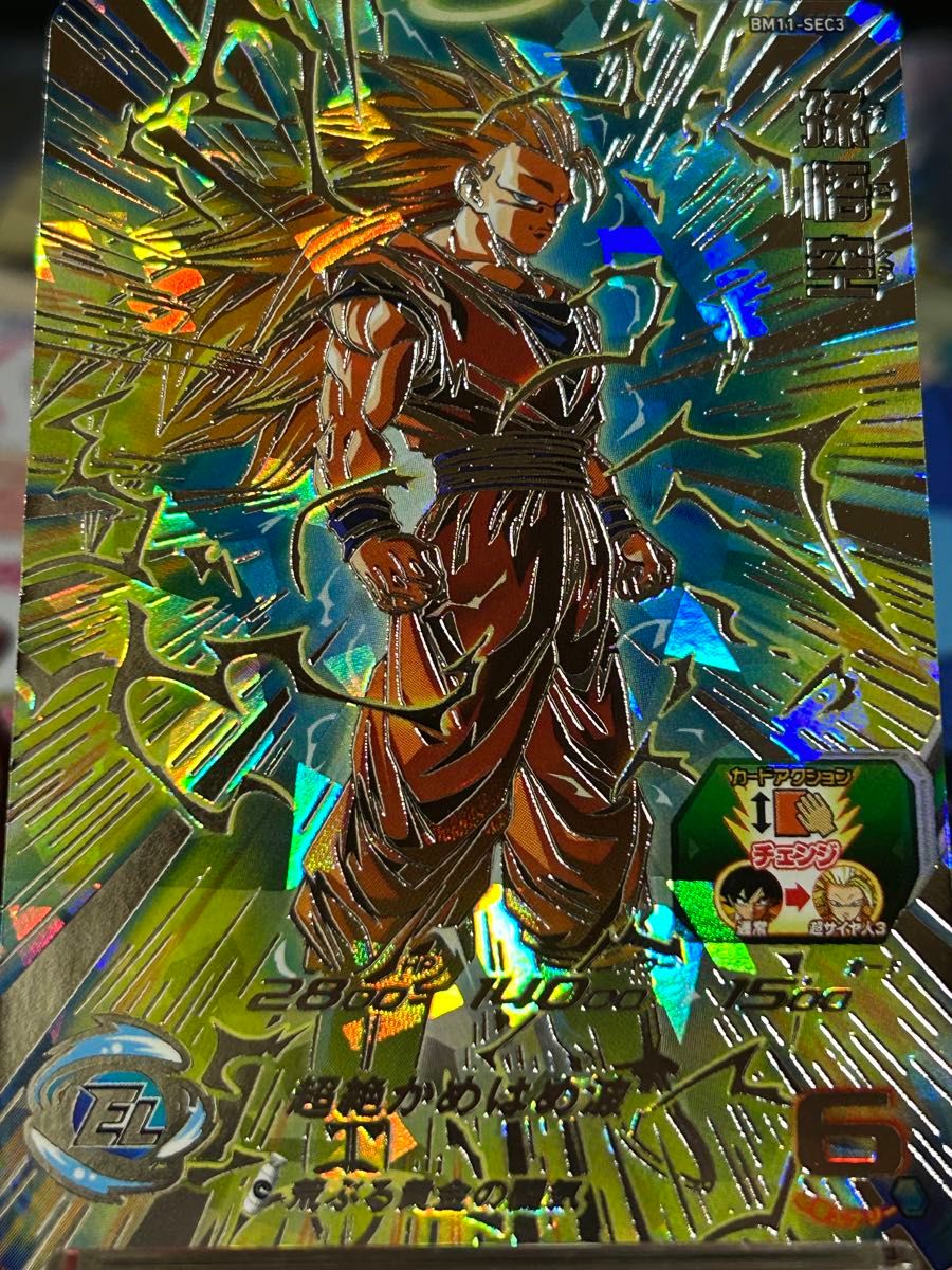 ドラゴンボールヒーローズ 超サイヤ人ゴッドSS 孫悟空 bm11-sec3 BM11