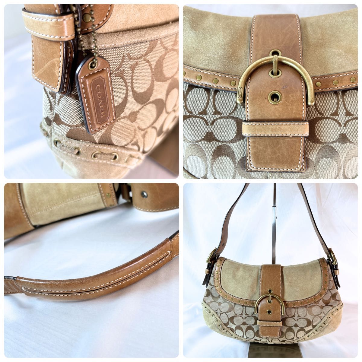 COACH ワンショルダーバッグ ソーホー シグネチャー キャンバス