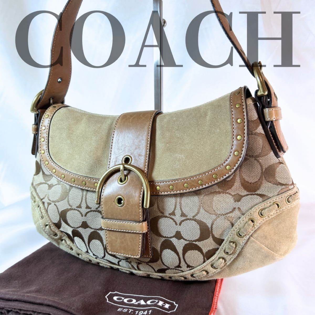 COACH ワンショルダーバッグ ソーホー シグネチャー キャンバス