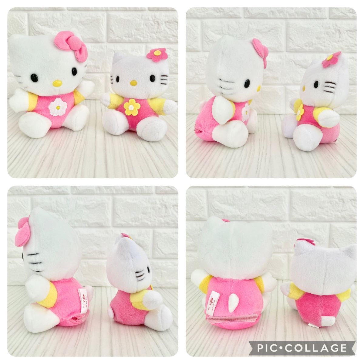 希少 レトロ ぬいぐるみ 3点セットハローキティ フラワー 1998/1999年