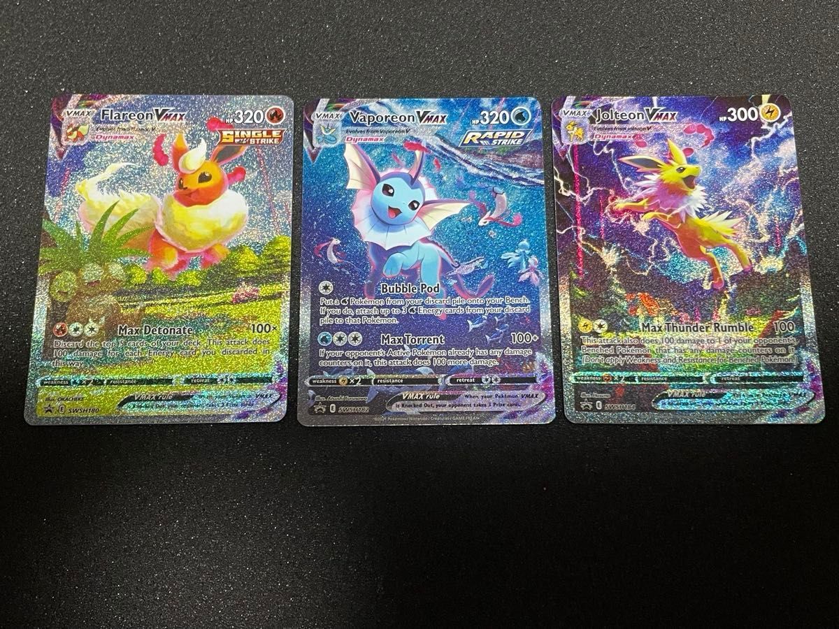 正規品・英語版】 ブースターVMAX シャワーズVMAX サンダースVMAX