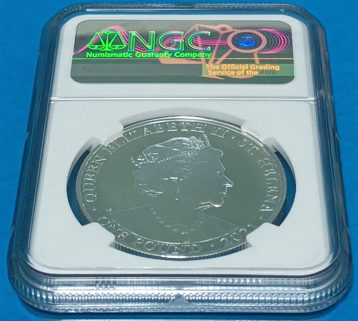 2021 イギリス領セントヘレナ 女王の美徳 勝利 1ポンド プルーフ銀貨