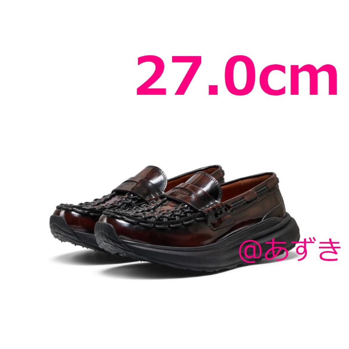 27 0cm】 KEEN UNEEK LOAFER WK CORDOVAN キーン ユニーク ローファー