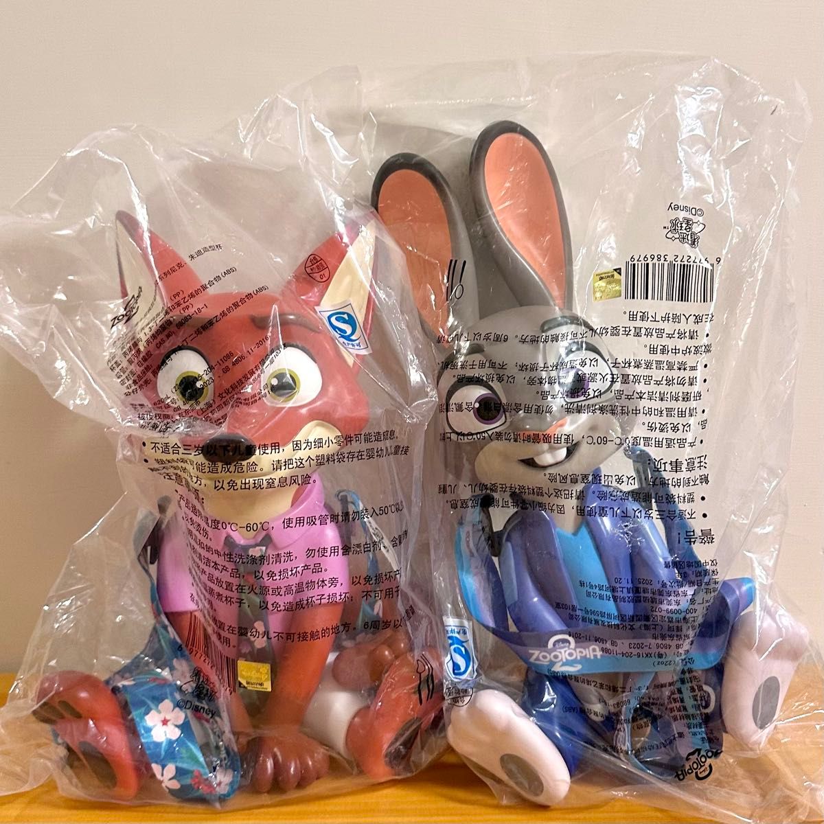 台湾映画館限定 ズートピア2 ドリンクカップ ニック ジュディ 2点