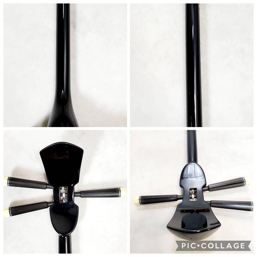 極美品・すぐ始められる】沖縄三線 本蛇皮張り 付属品多数 ハード