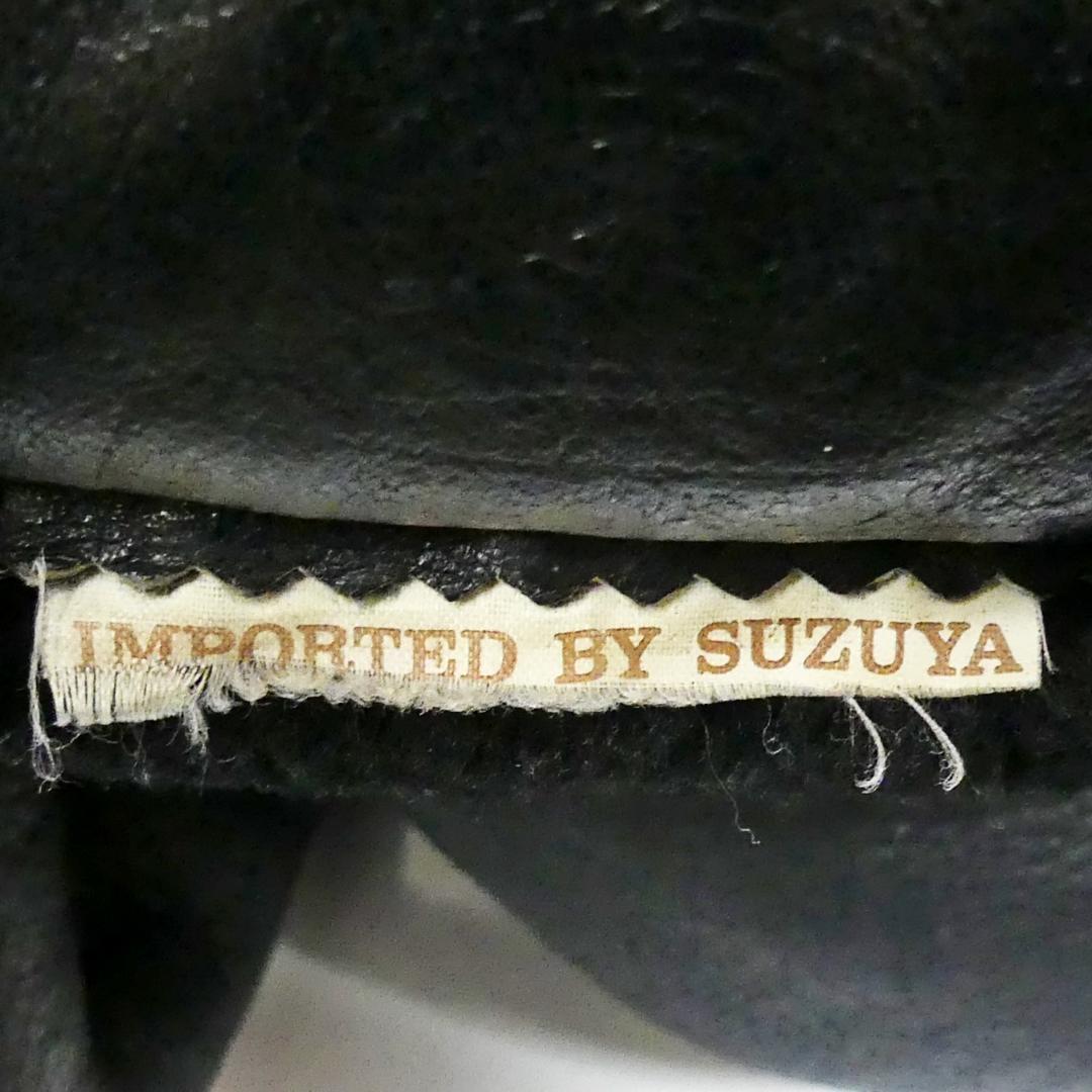 即決 SUZUYA メンズM フライトジャケットB-3 スズヤ 黒 ブラック 本革