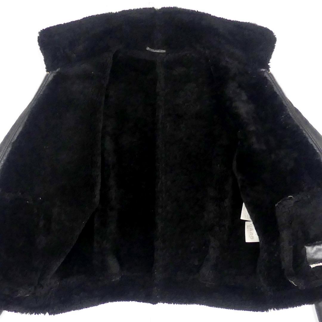 即決 SUZUYA メンズM フライトジャケットB-3 スズヤ 黒 ブラック 本革