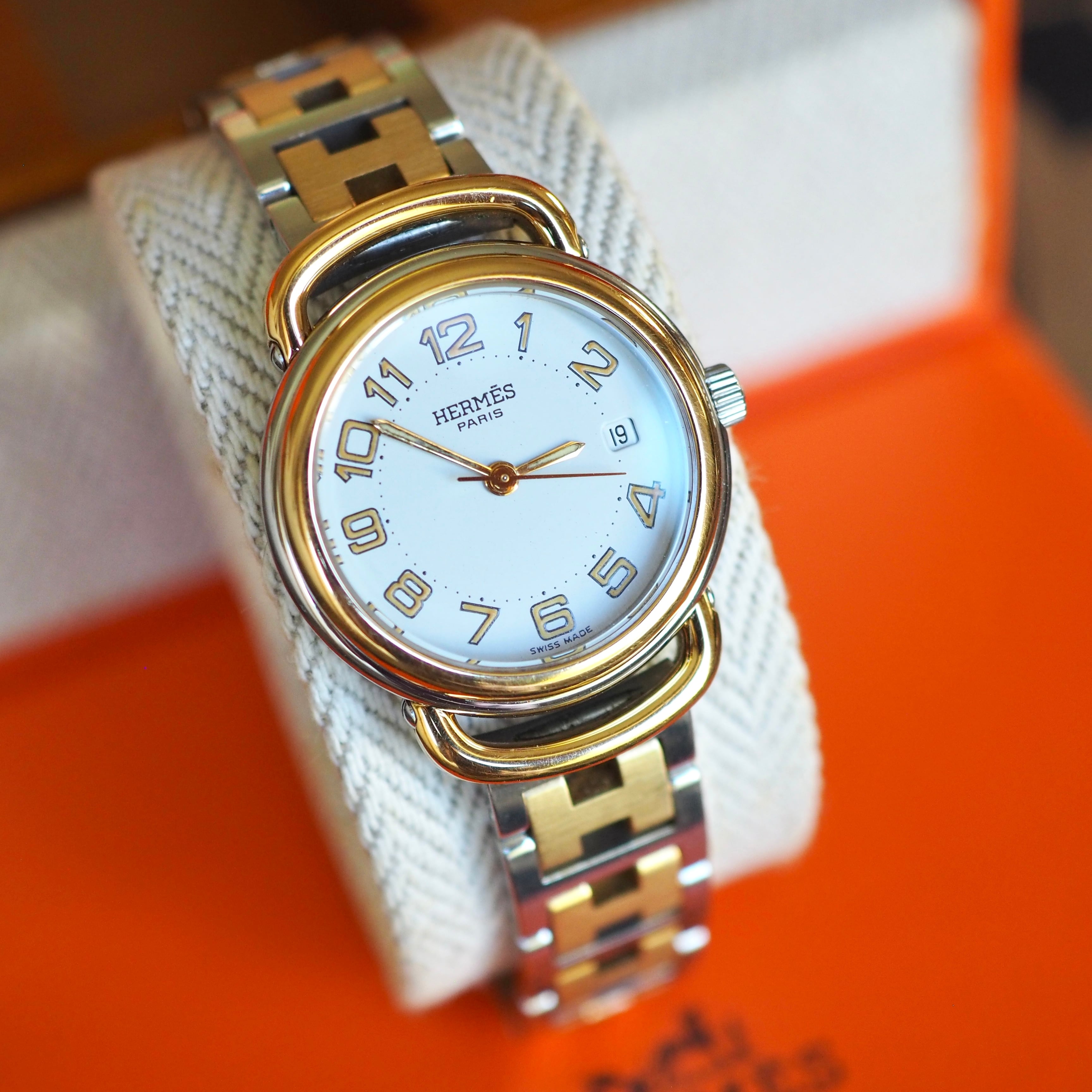 HERMES エルメス プルマン クォーツ ヴィンテージウォッチ 付属品あり