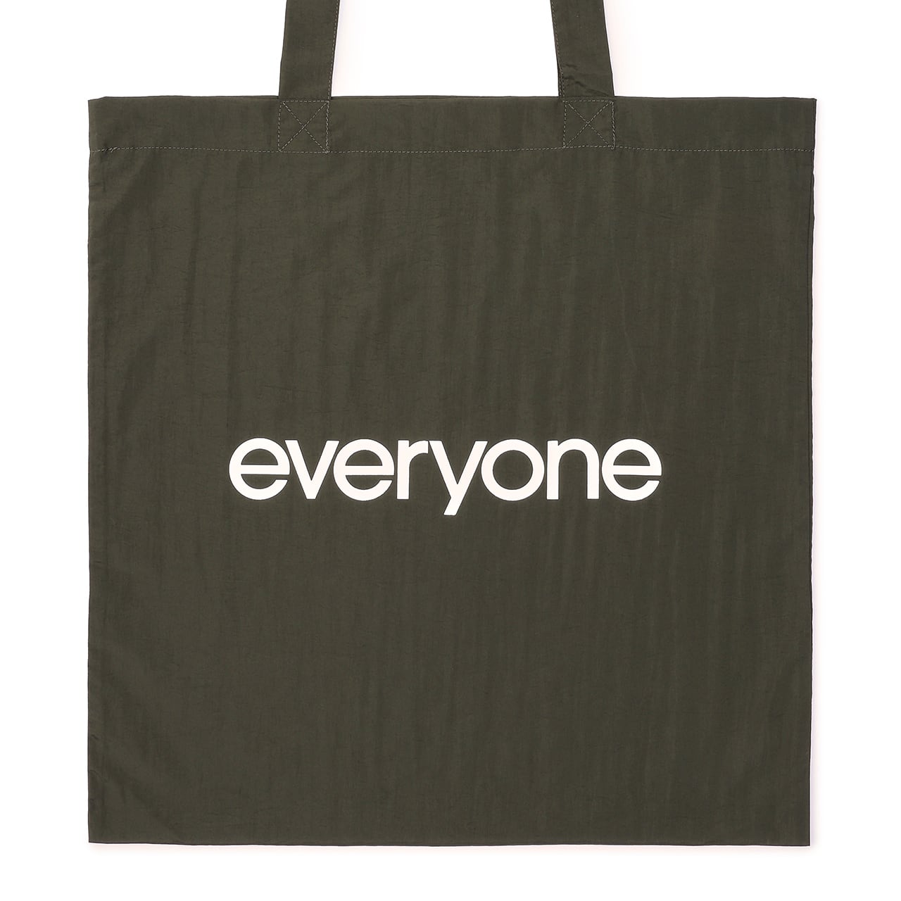 everyone nylon logo tote bag (OLIVE) | everyone