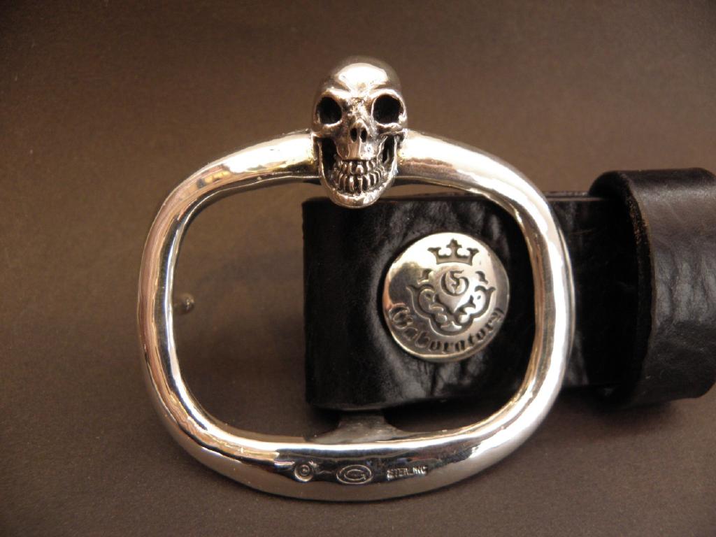 ガボラトリーのアメリカン ビンテージ バックル ウイズ G & クラウン