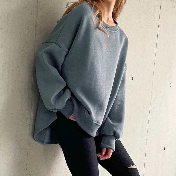 サイドスリットボリュームトレーナー[品番：AMTW0002564]｜JUNOAH