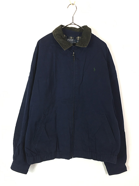 古着 Polo Ralph Lauren 襟 コーデュロイ 裏地 チェック コットン