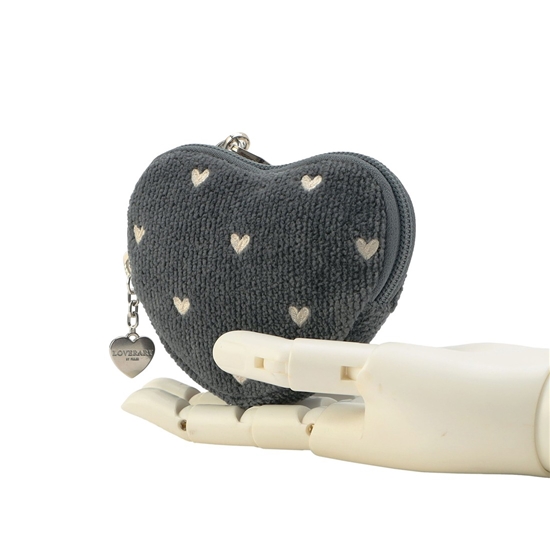 ラブラリーハート ハート型ポーチ L/LRH-257148(グレー): LOVERARY BY