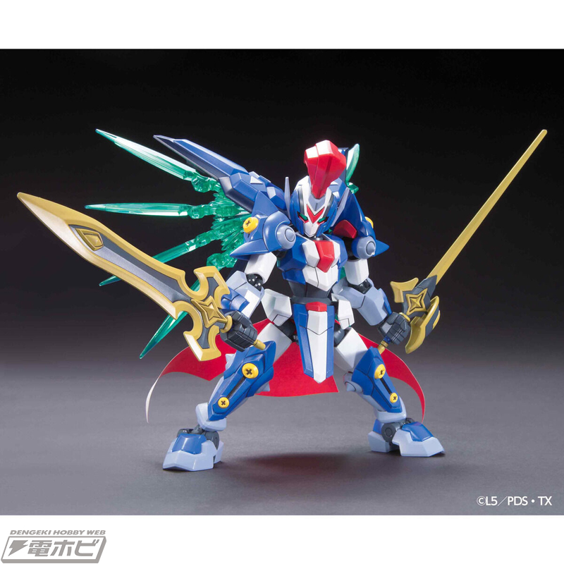 ダンボール戦機W』プラモデル「LBXアキレスD9」と「LBXオーディーンMk