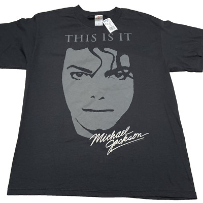 NEW Michael Jackson 2009 This Is It Shirt Adult Large Portrait