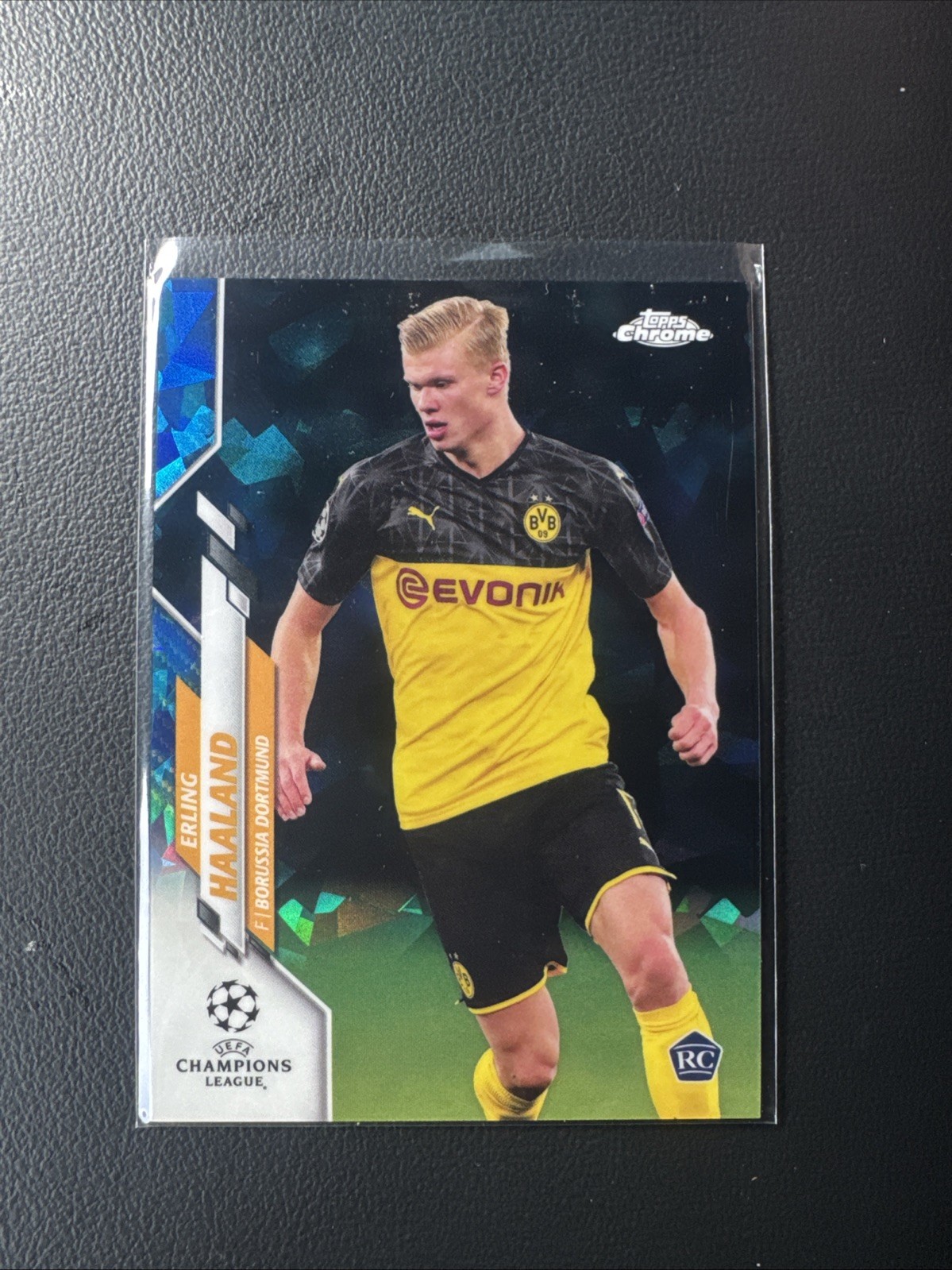 Erling Haaland 2019 Topps Chrome UEFA Champions League Sapphire