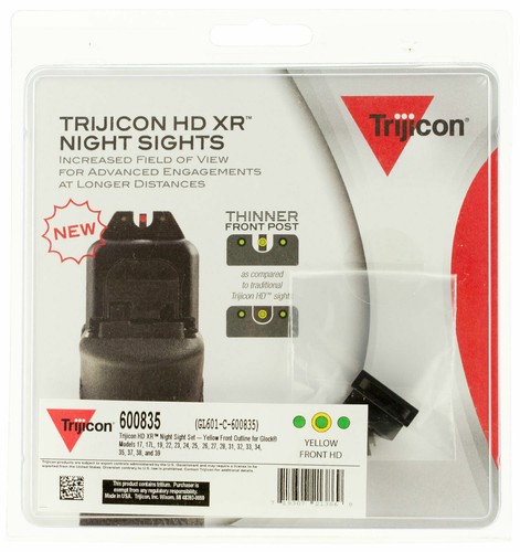 Trijicon 600835 HD XR Night fits Glock 17/19/22/23/24/26/27/33/34