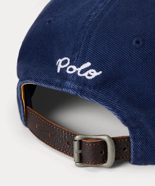 アップリケド ツイル ボール キャップ （キャップ）｜POLO RALPH