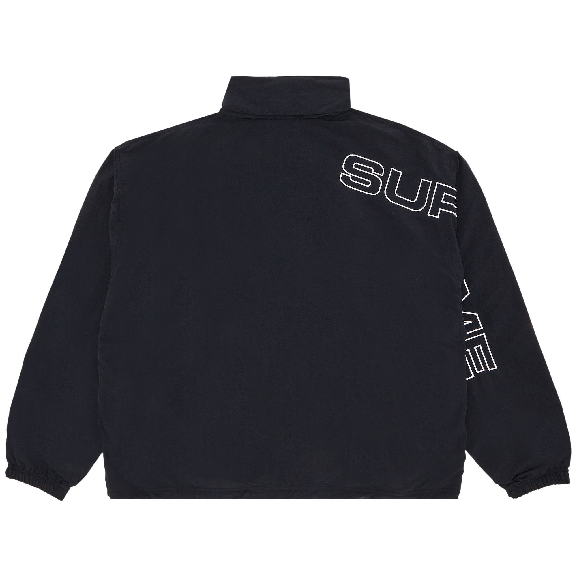 Buy Supreme Spellout Embroidered Track Jacket 'Black' - FW24J70