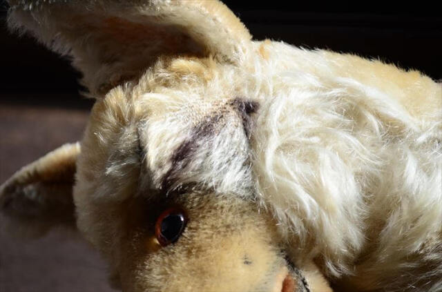 ドイツ製 Steiff くつろぐシェパード シュタイフ ぬいぐるみ