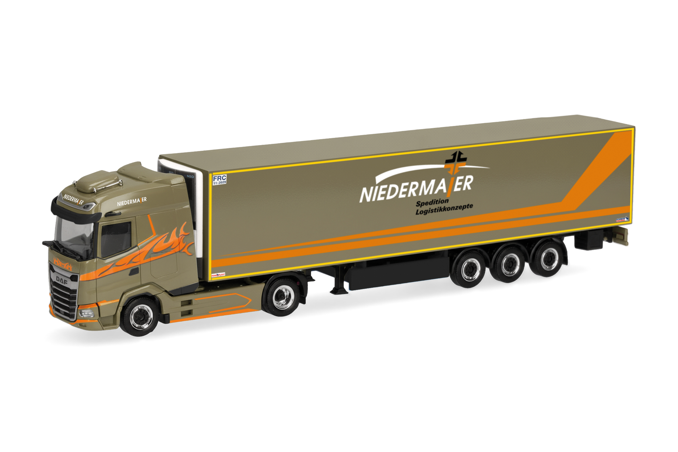 予約]herpa Cars&Trucks 1/87 (プラスチック製) DAF XG 冷蔵ボックス