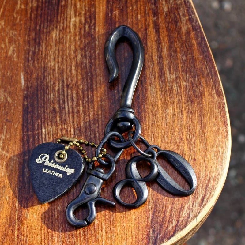 真鍮製 フックキーチェーン ナンバーズコンボ “80 Eighty” マット