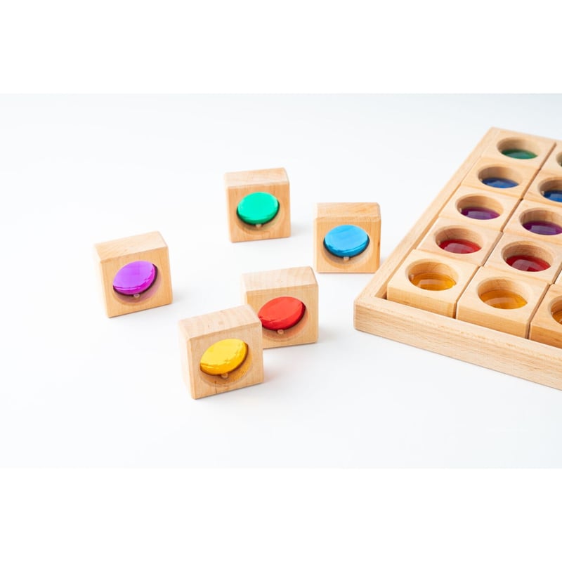 BAUSPIEL】トランスパレントキューブ ※木製トレー付き 【在庫あり