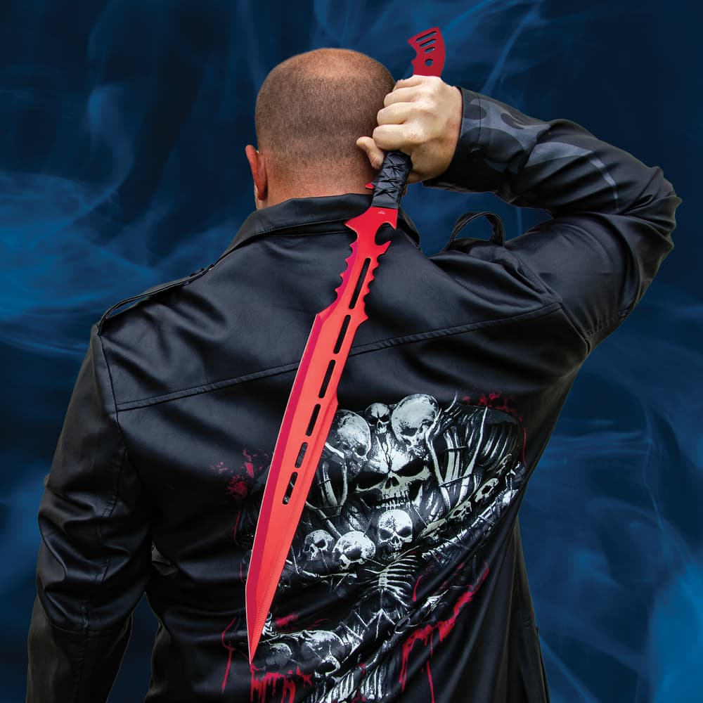 Red Guardian Fantasy Sword And Sheath – One-Piece 3Cr13 Stainless