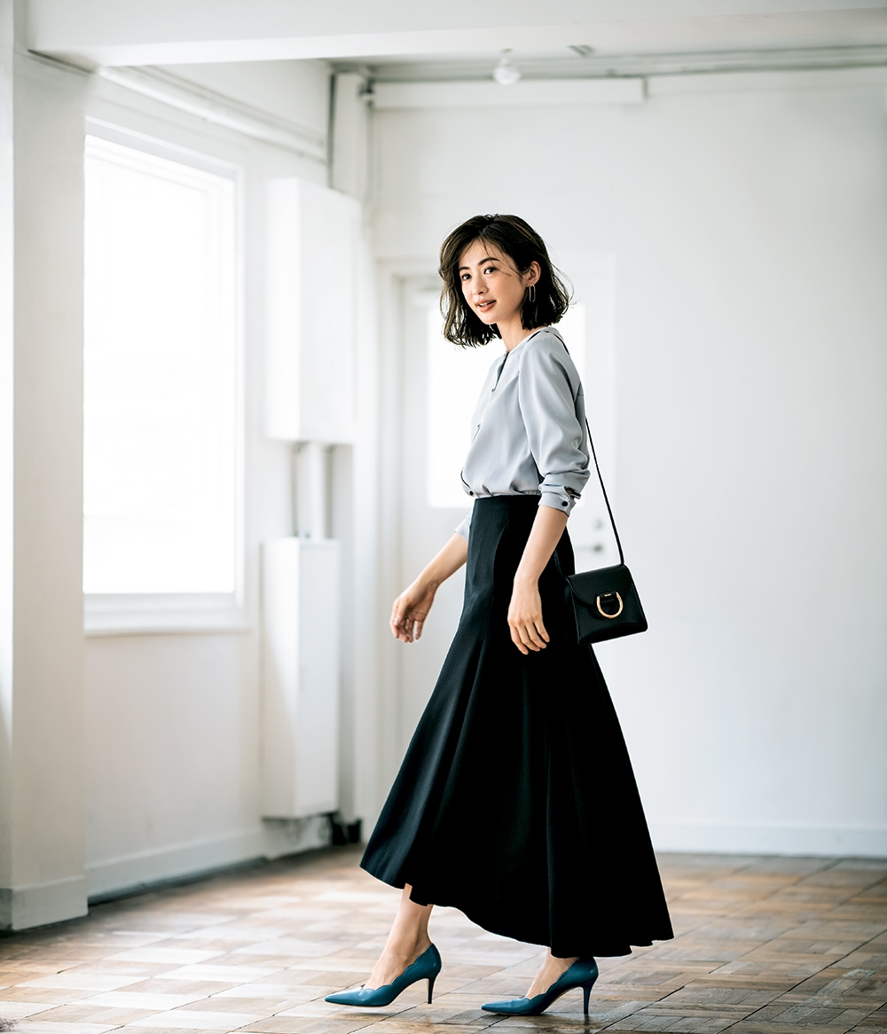 4943【美品】マディソンブルー サイドタックマーメイドスカート 23年