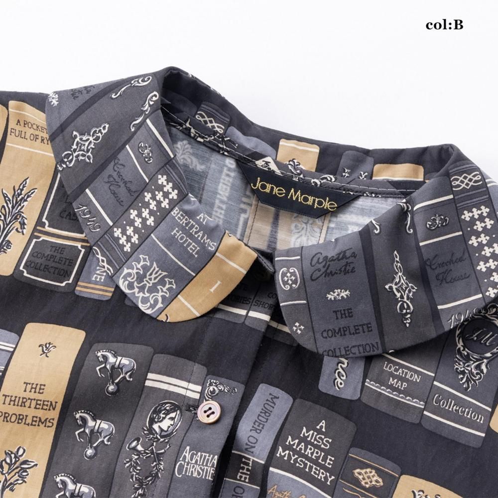 Agatha's libraryリボンタイシャツ - Jane Marple Online Shop